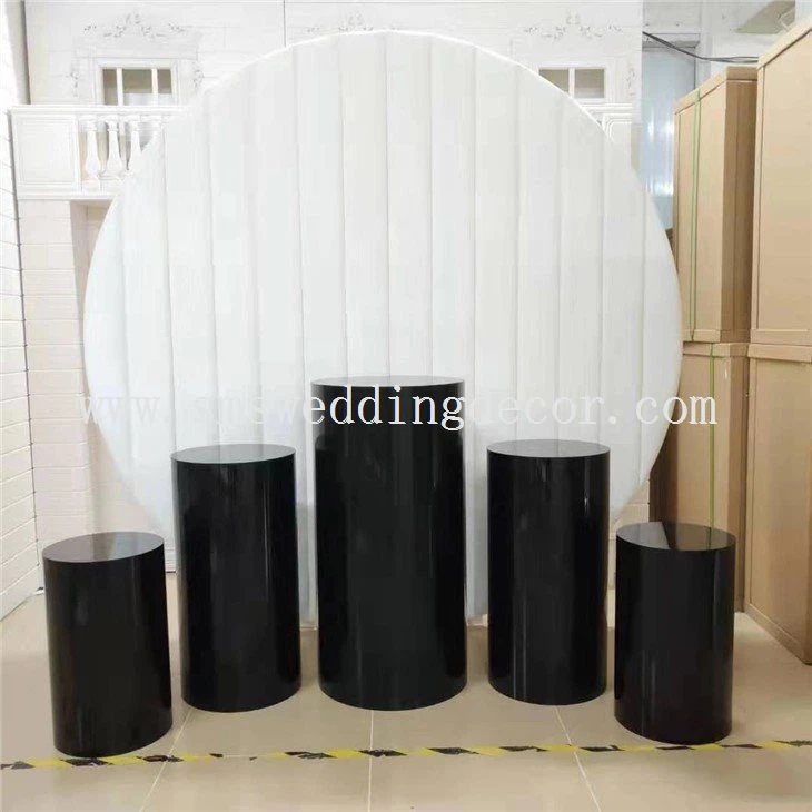 acrylic round cylinder pedestal display