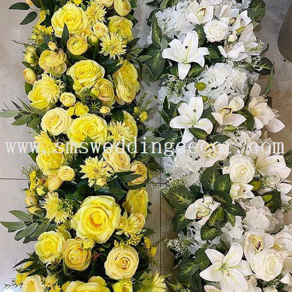 spring floral table runner