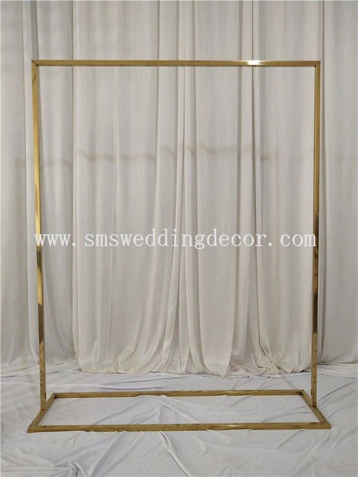square metal wedding arch