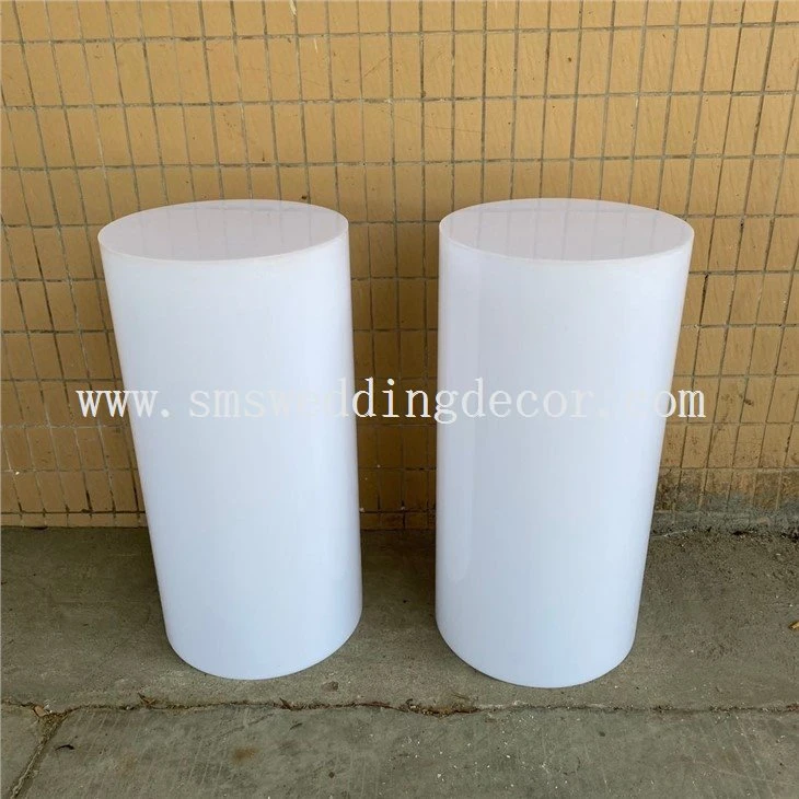white acrylic cylinder