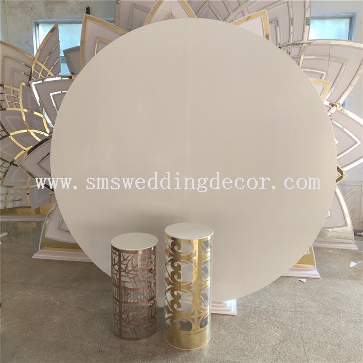 acrylic round backdrop diy