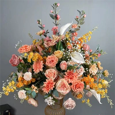 Centros de mesa de flores artificiales para bodas
