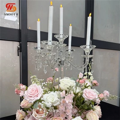 Candelabro de candelabra de cristal
