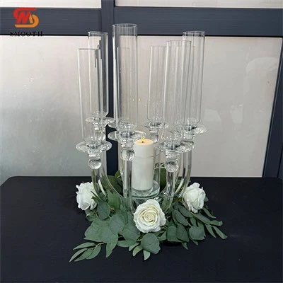 Candelabra de cristal moderno